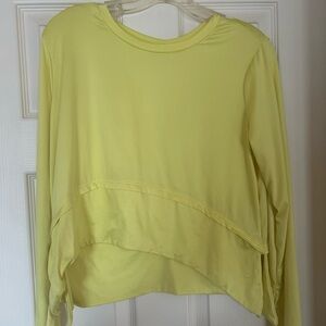 Shein Women's Yellow Long Sleeve Top